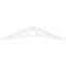 Ekena Millwork Pitch Stanford Architectural Grade PVC Gable Pediment, 60"W x 12 1/2"H x 1"P (5/12) GPP060X013X100STA - alternate 4